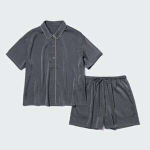 Uniqlo Satin Short-Sleeves Pajamas XS